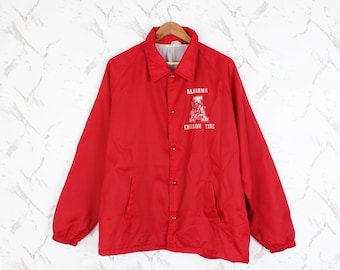 Vintage 90s Alabama Crimson Tide Jacket | Chalk Line, LARGE