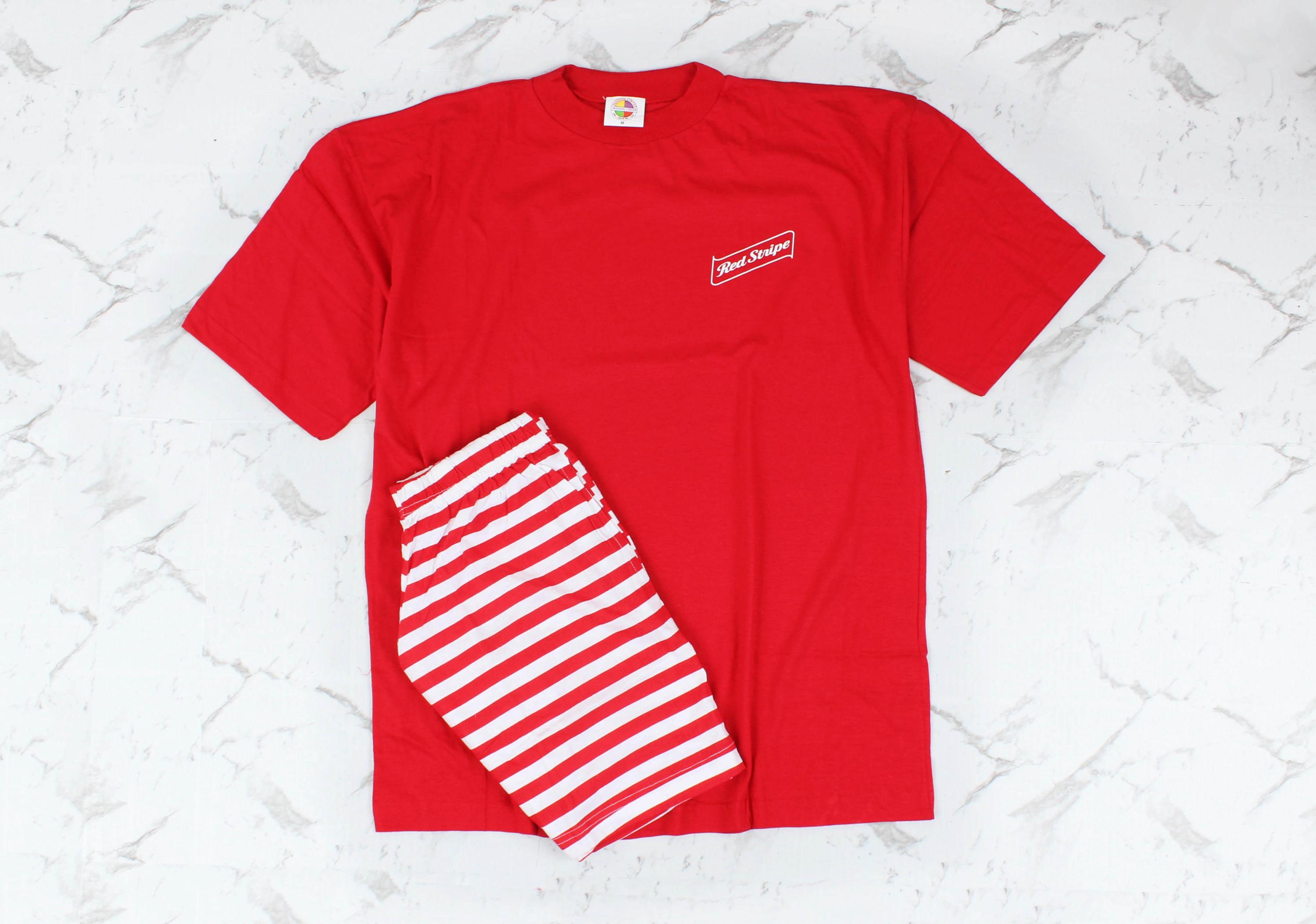 Red stripe beer tee - Etsy 日本