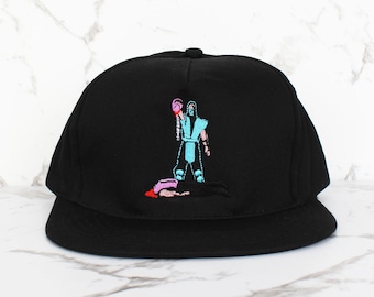 Fatality Snapback Hat Baseball Cap | Retro/Vintage Gaming Gamer Merch | Sub Zero