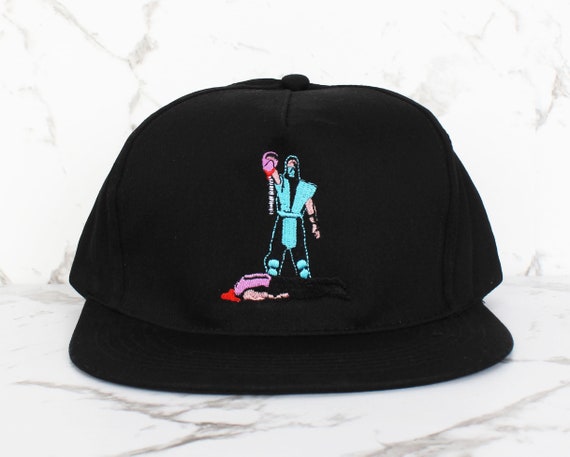 Fatality Snapback Hat Baseball Cap | Retro/Vintage Gaming Gamer Merch | Sub Zero