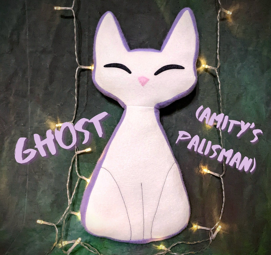 Ghost Amity's Palisman Owl House Pillow Plush Fleece Etsy