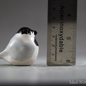 Little Bird In Nest Chickadee Pottery Bird Miniature Ceramic Porcelain Clay Animal Sculpture Decorative Home Decor Ornament Figurine image 6