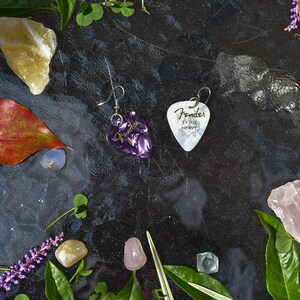 Fender guitar pick earrings