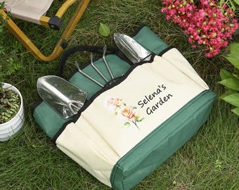 Custom Tote Bag,Mom Garden Bag,Garden Tools,Birth Flower Gifts,Garden Lover Gift,Gift For Grandma,For Mom,Gift For Gardener