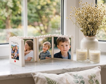Custom Photo Block Gift, Personalized Picture Building Bricks, Family Photo Puzzle, Birthday Gift for Boyfriend,Anniversary Gift for Him