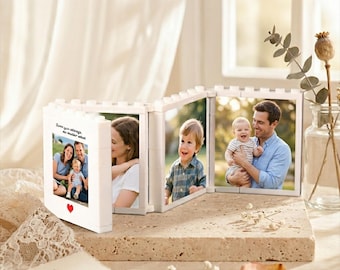 Benutzerdefinierte Foto-Baustein-Ziegelstein, personalisierte Erinnerungs-Andenken-Dekor, Vatertagsgeschenk