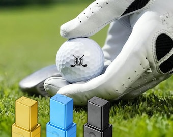 Carimbo de bola de golfe personalizado, marcador de bola, carimbo de logotipo, presentes para o pai, carimbo de bola de golfe, marcador de bola de golfe, carimbo de tinta, acessórios de golfe, presente de Natal