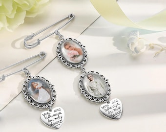 Bridal bouquet charm,wedding photo charm with text ,wedding bouquet,flowers bouquet photo charm,groom memorial pin,wedding memorial gifts