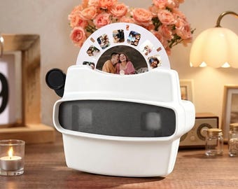 Benutzerdefinierte Retro-Fotosucherrolle, personalisierter Jubiläums-Andenken-Betrachter, Erinnerungsgeschenk für ihn oder sie, Vatertagsgeschenk