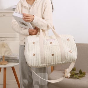Personalisierte Neugeborenen Tasche, Neugeborenen Krankenhaus Tasche, Mama Krankenhaus Tasche, Kindergarten Tasche, Baby Reisetasche, Name Duffel Bag, Neugeborenen Geschenk, neue Baby Veranstalter