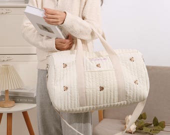 Personalisierte Neugeborenen Tasche, Neugeborenen Krankenhaus Tasche, Mama Krankenhaus Tasche, Kindergarten Tasche, Baby Reisetasche, Name Duffel Bag, Neugeborenen Geschenk, neue Baby Veranstalter