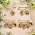 Personalized Wedding Photo Charm,Memorial Bridal Bouquet,Groom Memorial Pin,Wedding Memorial Gifts