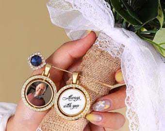 Hochzeit Erinnerung Blumenstrauß Charme, Brautstrauß Speicher Charme, Blumenstrauß Charme, Blumen Braut Ideen, Hochzeitsgeschenk Erinnerung an Großeltern