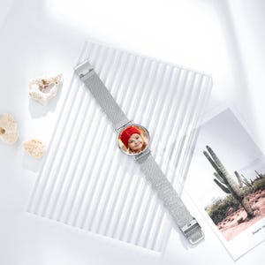 Custom photo watch for women,family photo watch,engraved text watches for her,picture watch,anniversary gifts for wife, girlfriend,mom image 10