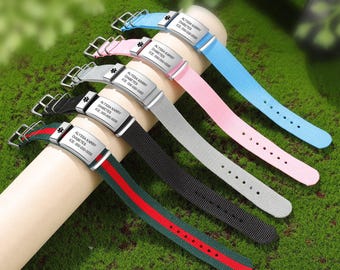 Personalized medical id bracelet for her,adjustable emergency alert jewelry for men, women,gifts for him