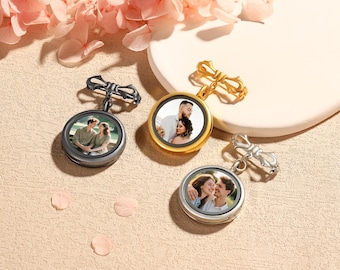 Personalized Photo Wedding Bouquet Charms ,Flower Bouquet Photo Charm,Brooch Bouquet Charm,In Memory of Love,Bridal Shower Gift