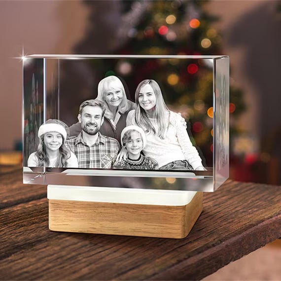 Custom 3d pet photo crystal tower,3d crystal photo,laser engraved glass keepsake with led light,led photo lamp,couple gift,anniversary gift