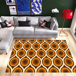 Psychedelic Vortex Area Rug: 3D Optical Illusion, Non-Slip