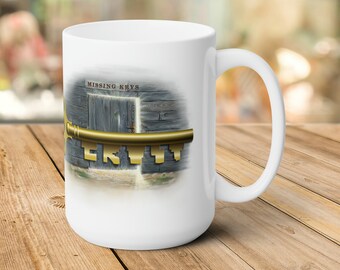 Trust Key Christian Coffee Mug, Religious Gift for Women