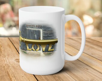 Love Key Christian Coffee Mug, Christian Women Gift
