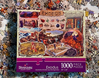Exodus 1000-Piece Jigsaw Puzzle: Illustrated Bible Scenes