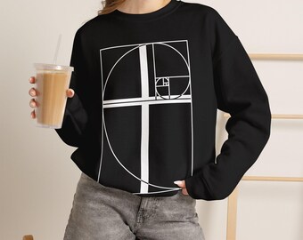 Christian Golden Ratio Sweatshirt: Fibonacci Spiral God's Signature Crewneck