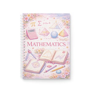 Mathematik Spiralblock | Graphische Symbole, Geometrie Illustrationen