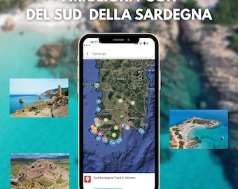 Mappa Sud della Sardegna | Sara & Hicham