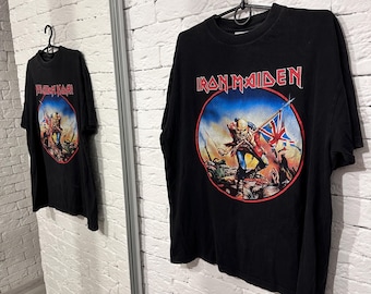 Vintage 90s Iron Maiden Winterland Boxy/short Fit XL Faded