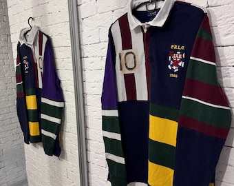 Polo Ralph Lauren Rugby Long Sleeve Polo Shirt – Size L  – Classic