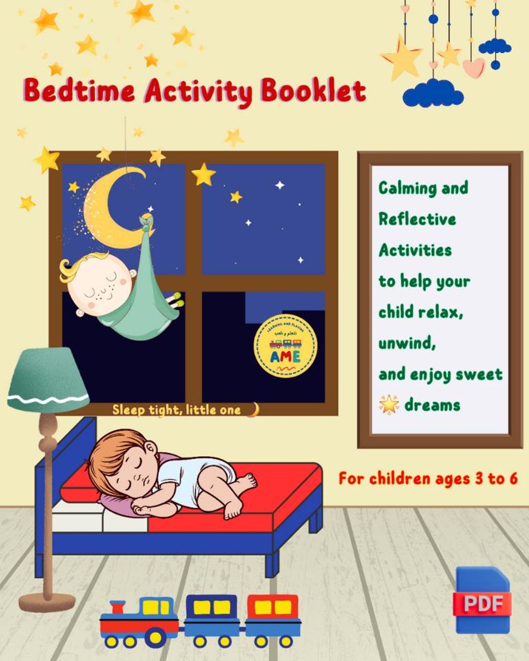 Bedtime Activity Booklet for Kids | Calming and Relaxing Printable for ...