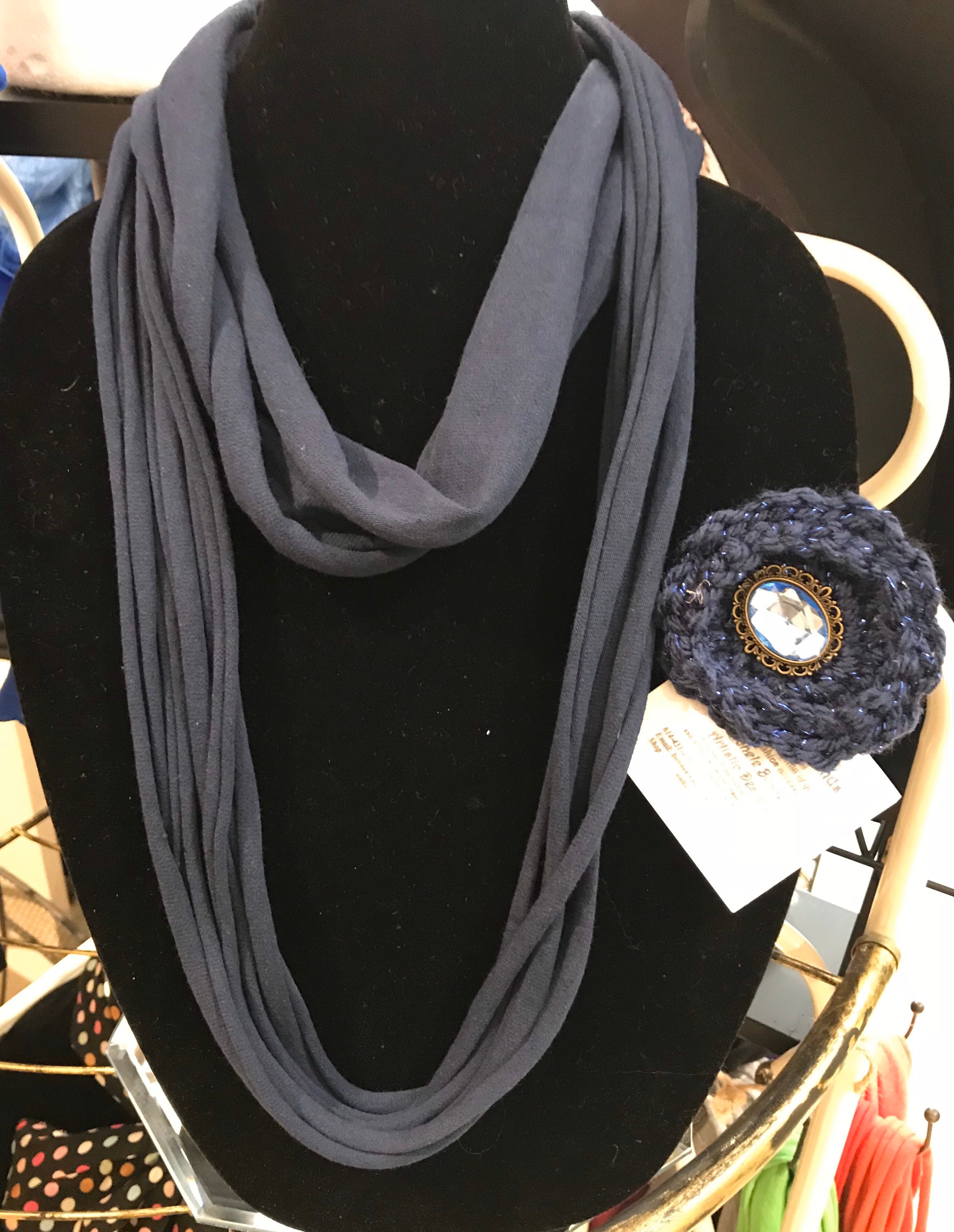 Multi-strand Infinity Scarf Necklace Cowl Neck Boho - Etsy display picture 1