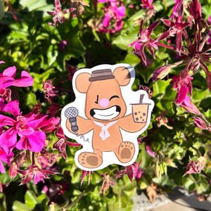 Fozzie the Bear with Boba Muppets Sticker
