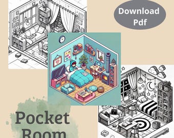 Boho Interior Coloring Book | Cozy Hygge Corner Pages for Relaxation and Creativity|stress relief