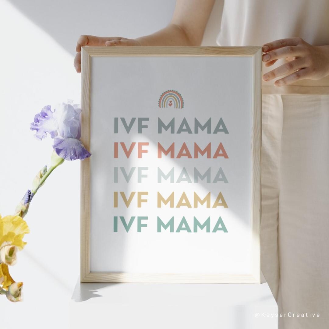 IVF Warrior Printable | Infertility Inspirational Wall Art Decor ...