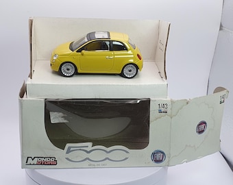 Fiat 500 (2007) MondoMotors 1/43 Yellow
