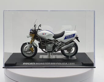 Ducati Monster Police Motorcycle (1995) Newsstand 1/24 White