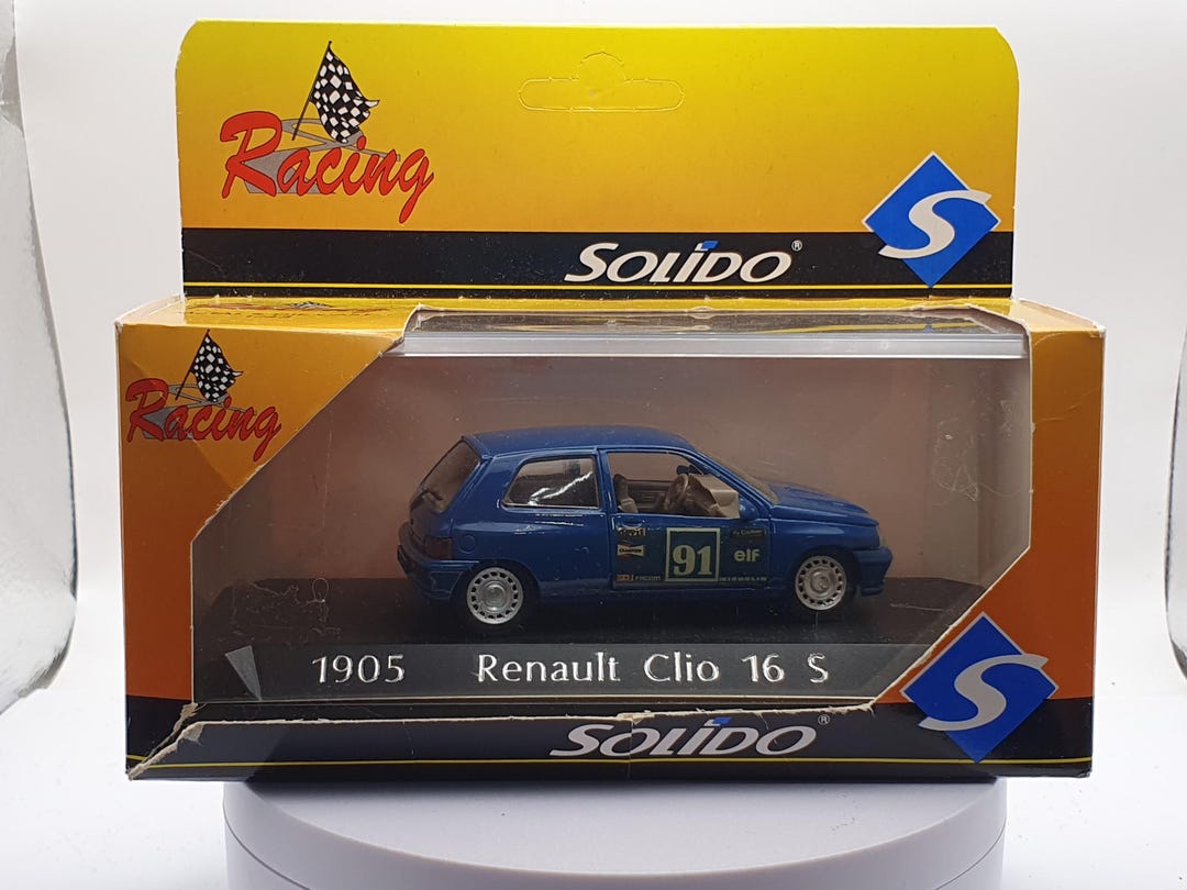 RENAULT CLIO GRIS 1/43 Solido Boite d'origine EUR 14,90 - FR