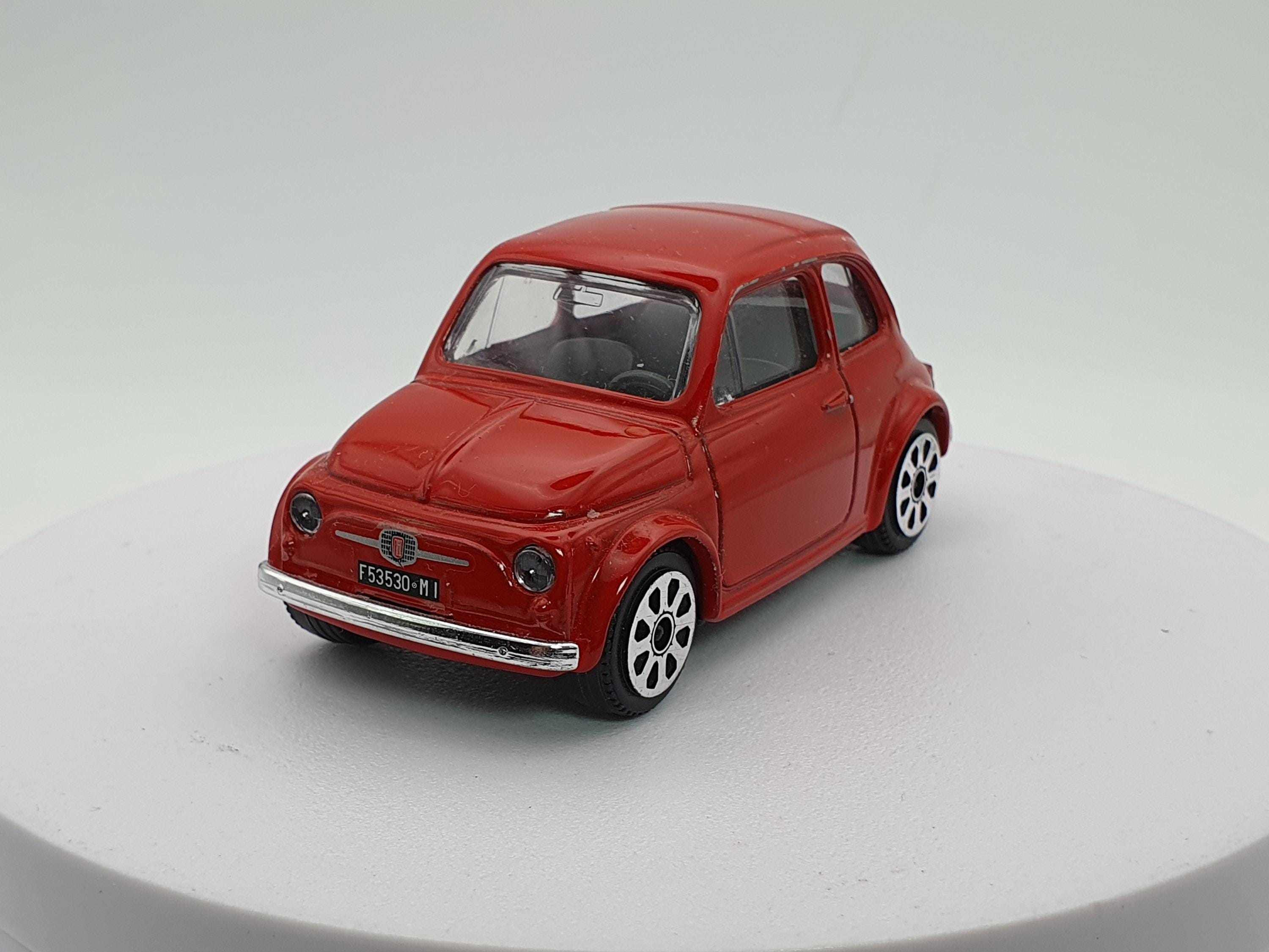 Fiat 500 F Burago 1/40 Red - Etsy