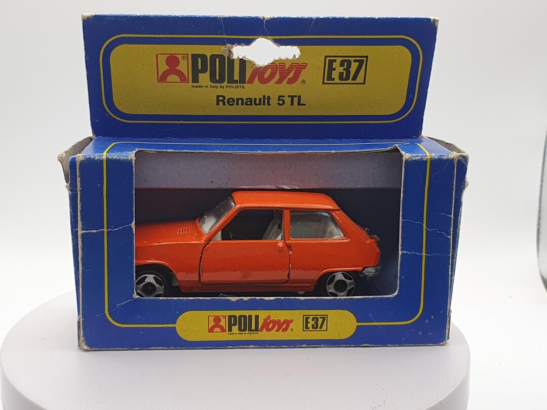 Politoys 1/43 TA468 – Renault 5 (Réf E37) – Occasion – Métal Blanc