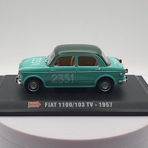Fiat 1100 103 TV Mille Miglia (1957) Metromodel 1/43 Green - Etsy