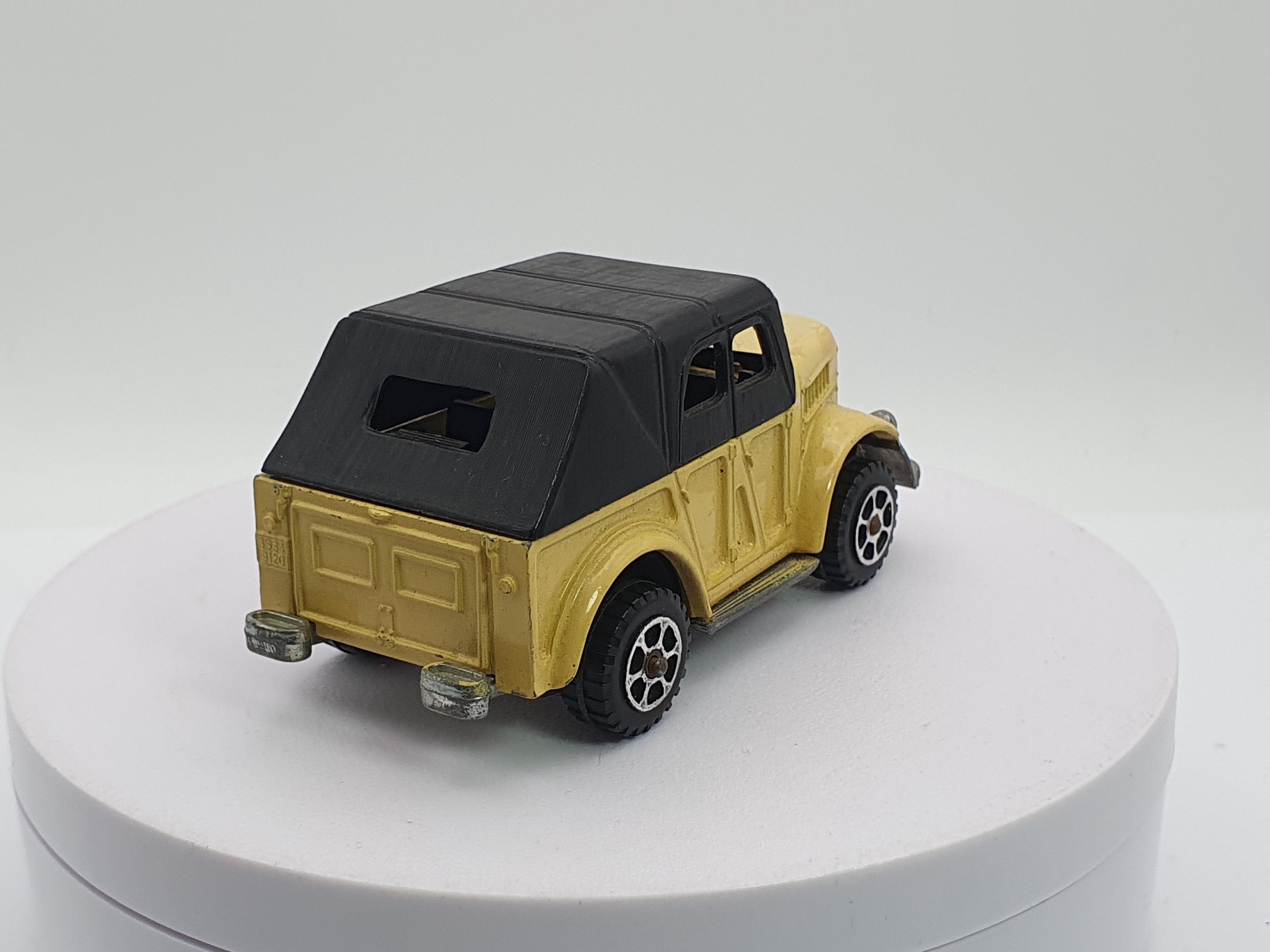 1/43 POLYTOYS GAZ 69 AM 4X4 ref E29 rouge BE mais manque capote jouet