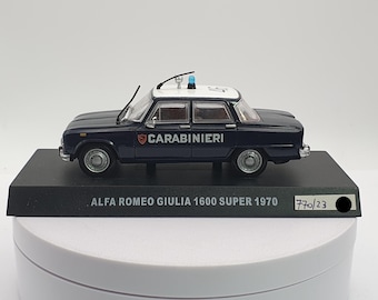 Alfa Romeo Giulia 1600 Super Carabinieri 1970 Newsstand 1/43 - Etsy