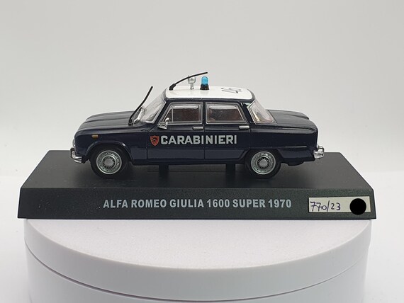 Alfa Romeo Giulia 1600 Super Carabinieri 1970 Newsstand 1/43 - Etsy