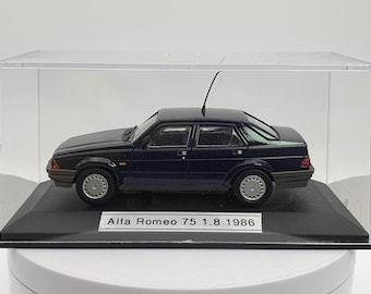 Alfa Romeo 75 Newsstand 1/43 Blue