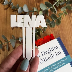 3D Printing Bookmark, 100% Personalized Bookmark For You, Mark The Pages Of Your Books, 23 Color Options, Custom Name, Gift İdea,