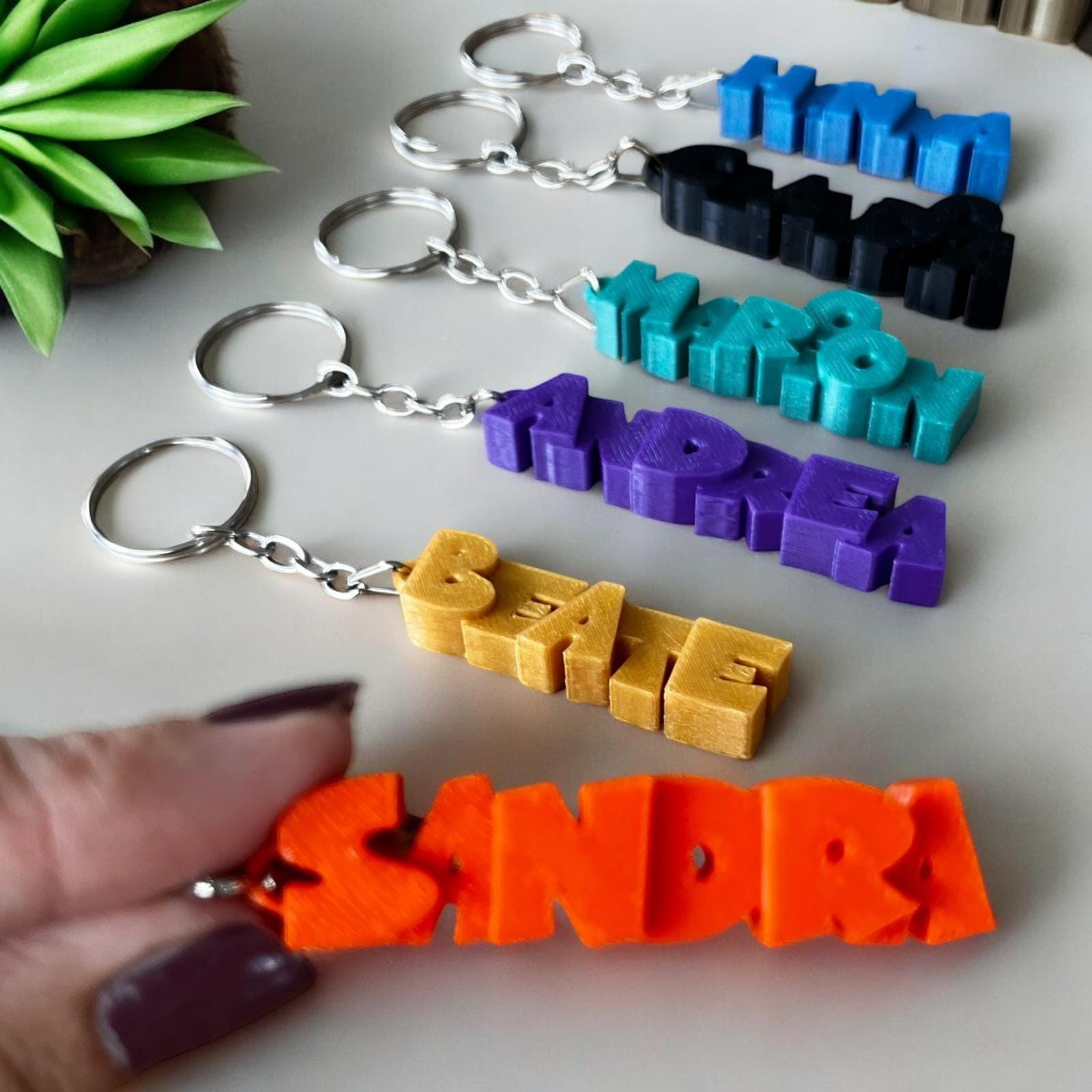 Custom 3D Printed Keychain - Custom Key Chain - Name Keychain - Custom ...