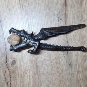 Vintage Dragon Nussknacker, Metall Tiernussknacker, Sammlerküchenwerkzeug