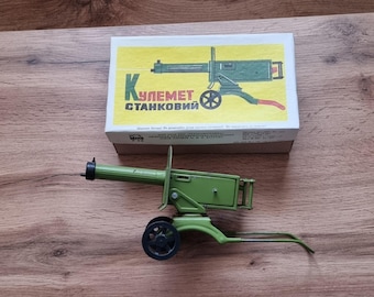 Mitrailleuse jouet vintage « Maxim » fabriquée en URSS