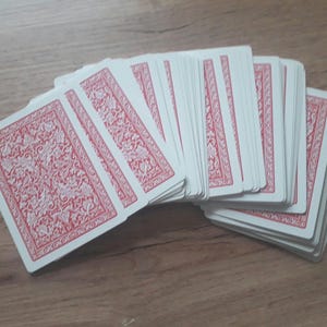 Playing cards, deck of 52 cards, plastic